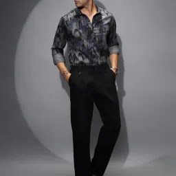 Campus Sutra Multicolour Viscose Regular Fit Printed Shirt image 5