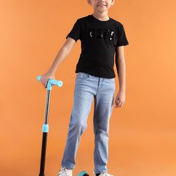 U.S. Polo Assn. Kids Boys Slim Fit Mid-Rise Light Fade Stretchable Jeans-picture-5