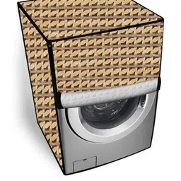 The Furnishing Tree Beige PVC Washing Machine Covers-picture-23