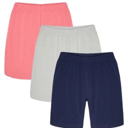Plum Tree White Cotton Regular Fit Shorts - Pack of 3-picture-16
