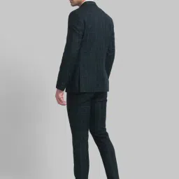 Park Avenue Green Super Slim Fit Checks Two Piece Suit image 2