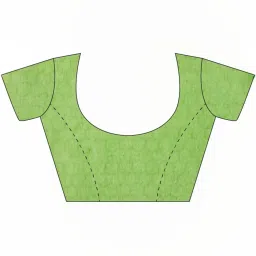 Taneira Blue Linen Printed Saree With Unstitched Blouse image 5