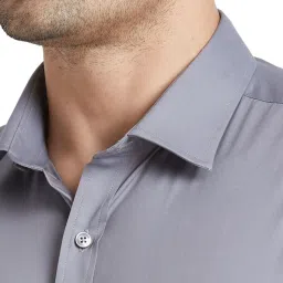 Park Avenue Grey Slim Fit Shirt image 5