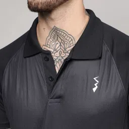 Campus Sutra Multicoloured Regular Fit Ombre Sports Polo image 5