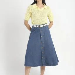 MADAME Yellow Self Design Top image 5