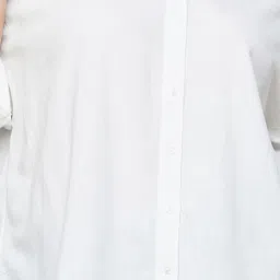 Nexus by Lifestyle White Rayon Regular Fit Shirt image 5