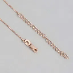 Zavya 925 Silver Radiant Rose Gold Symphony Red & White CZ Pendant with Chain for Women image 5