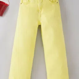 Ed-a-Mamma Kids Yellow Solid Jeans-picture-36