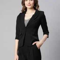 Global Republic Black Regular fit Blazer image 3
