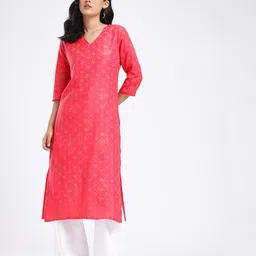 Anouk Rustic Floral Printed Kurta image 2