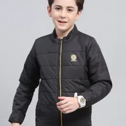 Monte Carlo Boys Black Polyester Blend Solid Jacket-image-62