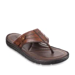 Metro Men's Brown Thong Sandals image 2