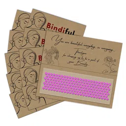 Comet Busters Set Of 10 Bindiful Beautiful Traditional Designer Bindi - Light Pink image 1