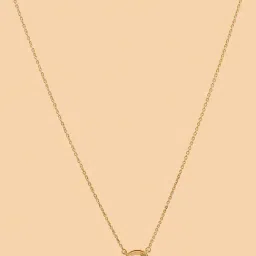 Westside X Pome Round Halo Solitaire Gold Plated Lab Diamond Necklace-picture-20