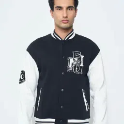 People By Pantaloons Black Boxy Fit Printed Sweatshirt-image-28