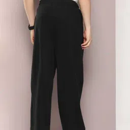 Dillinger Black Regular Fit Baggy Korean¿Trackpants image 2