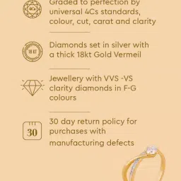 Westside X Pome Classic Comet Gold Plated Lab Diamond Solitaire Ring image 4