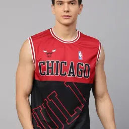Shop The Arena Chicago Bulls Black Oversized Printed Jersey-picture-19