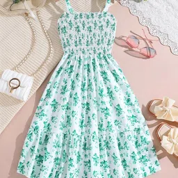 YK Floral Print Fit & Flare Maxi Dress image 3