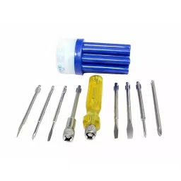 GLOBALSS PYE 8 In 1 Screwdriver Set Stainless Steel 6.0x0.8, 3.5x 0.5 mm (Pack of 8) image 3