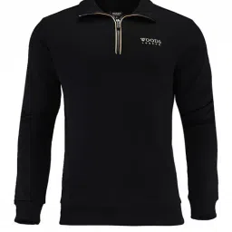 Woods by Woodland Black Cotton Sweatshirt-picture-13