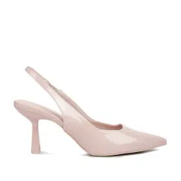 London Rag Women's Pink Sling Back Stilettos-image-92