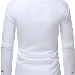 jessnx Men Regular Fit Solid Spread Collar Casual Shirt image 5