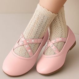Cute Walk by Babyhug Slip On Ballerinas with Pear Detailing -Light Pink-picture-6