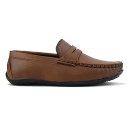 MLTC Solid Slip On Loafers - Tan image 4