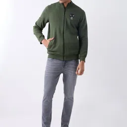 Spykar Green Regular Fit Sweatshirt image 5