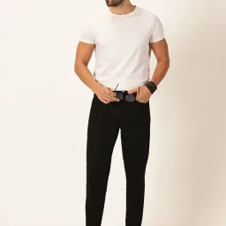 Thomas Scott Black Relaxed Fit Lightly Washed Jeans image 5