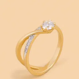 Westside X Pome Classic Comet Gold Plated Lab Diamond Solitaire Ring-picture-42