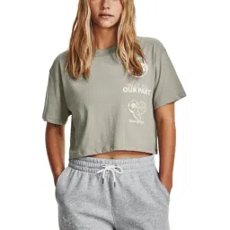 UNDER ARMOUR Green Cotton Printed Sports T-Shirt-picture-25