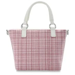 Fastrack Pink Small Woven Satchel image 5