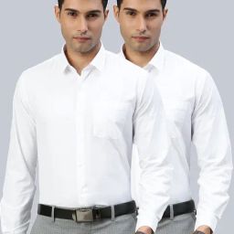 Ramraj White Cotton Regular Fit Shirt - Pack Of 2-picture-9
