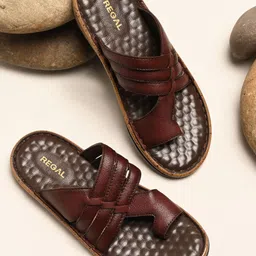 Regal Men Leather Comfort Sandals-picture-33
