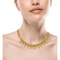 Waman Hari Pethe Jewellers 22k Gold Tushi Necklace for Women-picture-11
