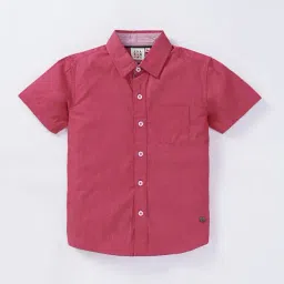 Ed-a-Mamma Kids Red Cotton Shirt-picture-38
