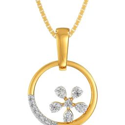 Joyalukkas 18k Gold & Diamond Pendant with Chain for Women-image-36
