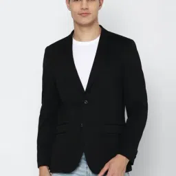 Allen Solly Black Slim Fit Blazer-picture-13