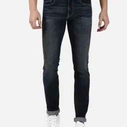Passion Dark Blue Slim Fit Lightly Washed Jeans-picture-23
