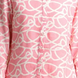 Allen Solly Pink Printed Shirt image 5
