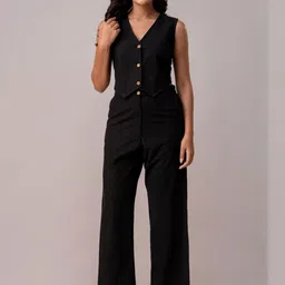 SwagSanskriti Women Relaxed Wide Leg Mid-Rise Easy Wash Pure cotton Parallel Trousers-image-34