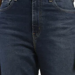 Levi's Navy Cotton Slim Fit High Rise Jeans image 5