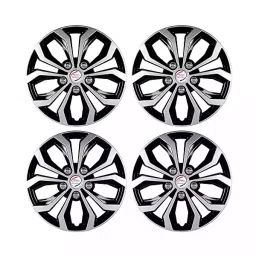 Auto Pearl Car Full Silver Black Wheel Cover Caps 304.8 mm (12 Inch)es Press Type Fitting for Alto STD-image-14