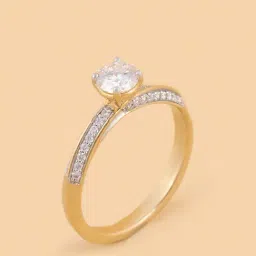 Westside X Pome Radiant Round Gold Plated Lab Diamond Solitaire Ring-picture-39