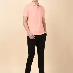 Allen Solly Peach Cotton Regular Fit Printed Polo T-Shirt image 5