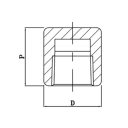 Leader FSFR 13 Forged Fitting Screw Round Cap 38.1mm(1-1/2 Inch) 6000 PSIG image 2