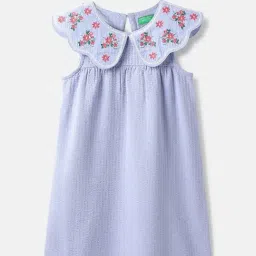 United Colors of Benetton Girls Purple Cotton Dress-picture-26