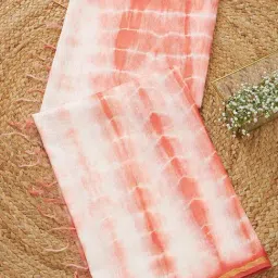 Soch Orange Chanderi Tie-Dye Dupatta-picture-36